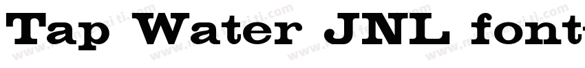 Tap Water JNL font字体转换